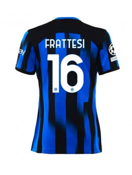 Billige Inter Milan Davide Frattesi #16 Hjemmedrakt Dame 2023-24 Kortermet